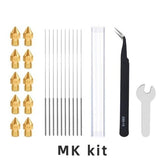MK8 Nozzle Set 0.4mm | Nadeln | Pinzette Düse Nozzle 3D-Drucker
